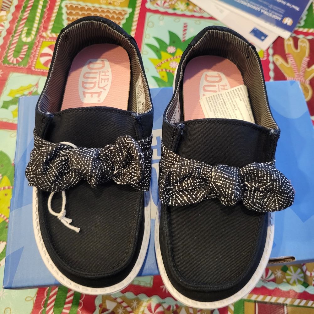 Hey Dude Black Kids Shoes